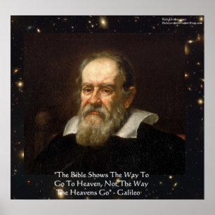 Galileo "Way Heavens Go" Affiche de citation par R