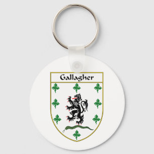 Gallagher Coat of Arms/Family Crest Keychain