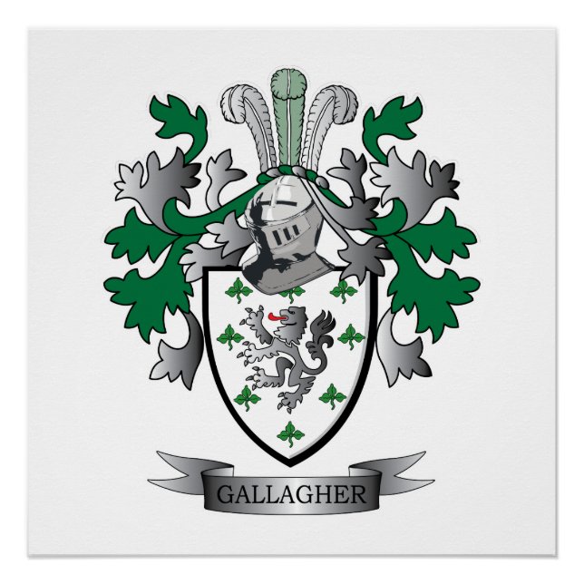 Gallagher Coat of Arms Poster (Front)