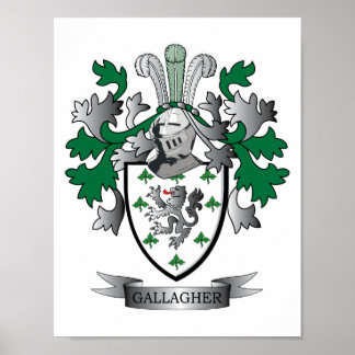 Gallagher Coat of Arms Poster