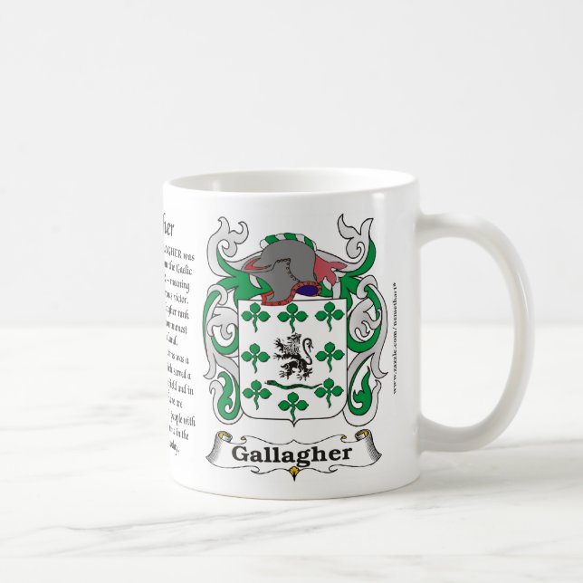 Gallagher Family Coat of Arms Mug (Right)