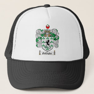 GALLAGHER FAMILY CREST -  GALLAGHER COAT OF ARMS TRUCKER HAT