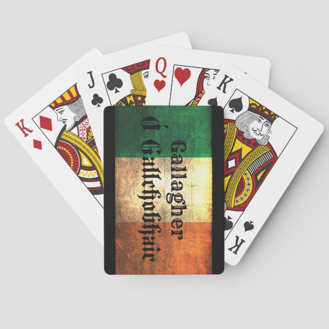 Gallagher Irish Flag Playing Cards (Back)