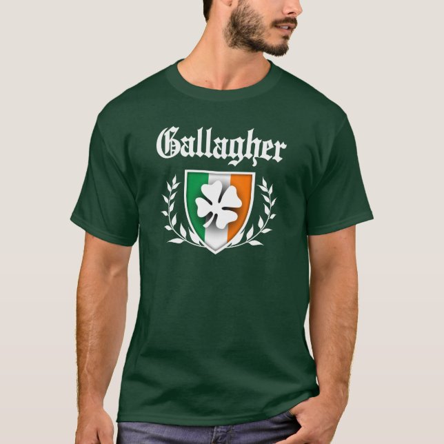 Gallagher Shamrock Crest T-Shirt (Front)
