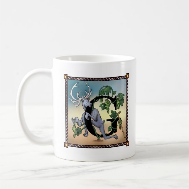 Gallant Letterblock Mug - featuring the Letter "G" (Left)