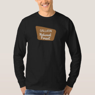 Gallatin National Forest (Sign) T-Shirt
