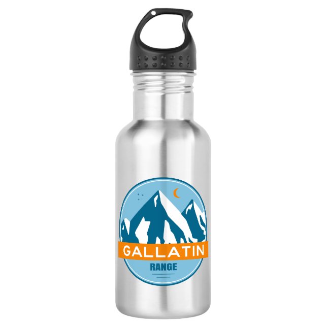 Gallatin Range Montana Wyoming 532 Ml Water Bottle (Front)