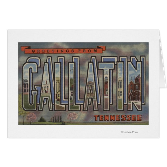 Gallatin, Tennessee - Large Letter Scenes (Front Horizontal)