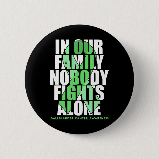Gallbladder And Bile Duct Cancer Awareness Support 2 Inch Round Button (Front)