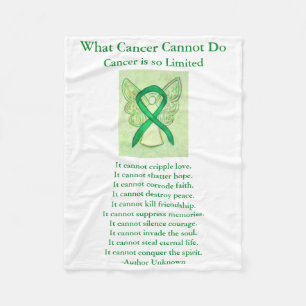 Gallbladder Cancer Awareness Ribbon Chemo Blanket