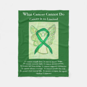 Gallbladder Cancer Awareness Ribbon Fleece Blanket
