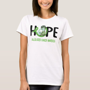 gallbladder cancer warrior hope pink ribbon T-Shirt