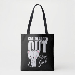 Gallbladder Feline Good Surgery Recovery Cat Lover Tote Bag