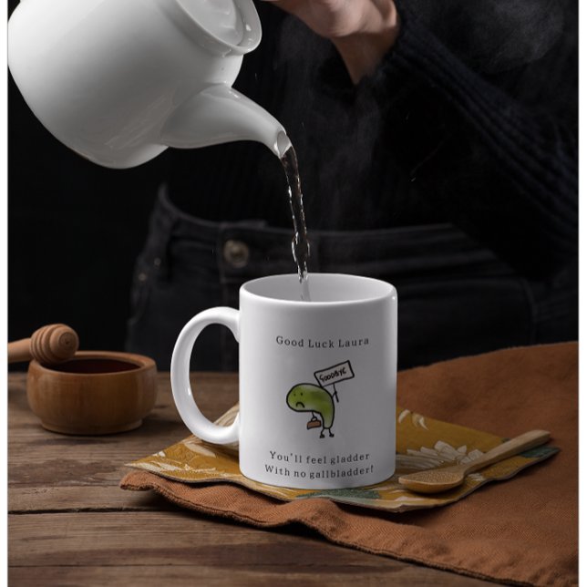 Gallbladder Removal Good Luck Two-Tone Coffee Mug (Creator Uploaded)