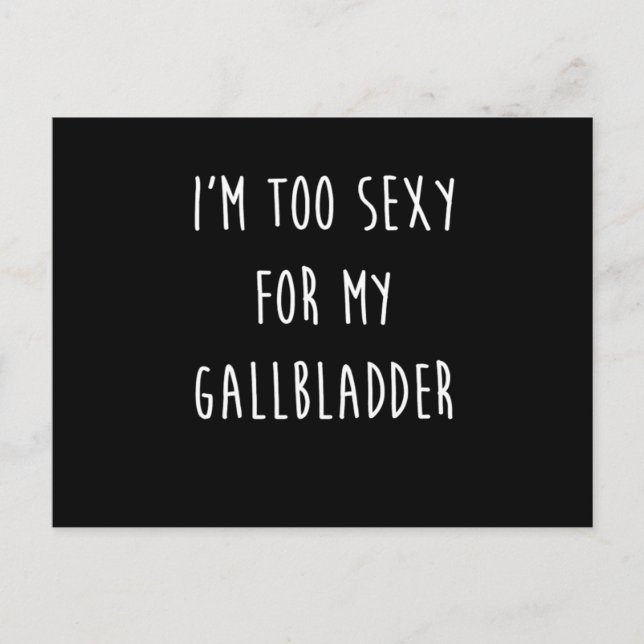Gallbladder Removal Surgery Gift Design Postcard (Front)
