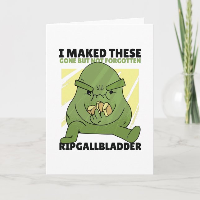 Gallbladder stones card (Front)