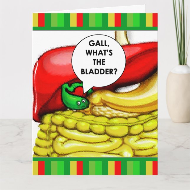 Gallbladder surgery get well card (Front)