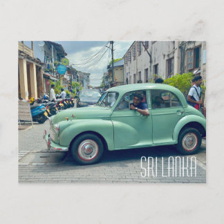 Galle Sri Lanka Old car Postcard 