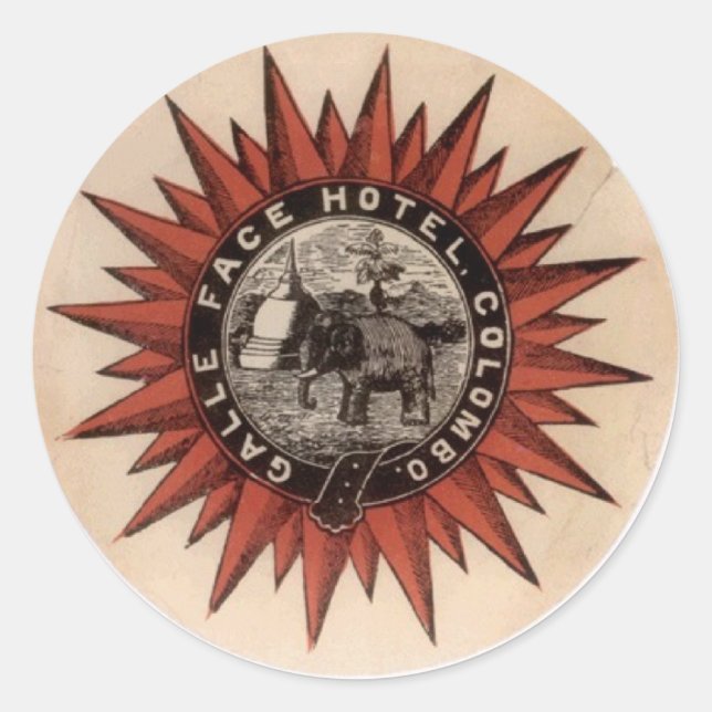 gallefacehotel classic round sticker (Front)