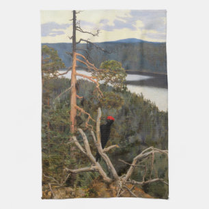 Gallen-Kallela - Great Black Woodpecker 1894 Kitchen Towel