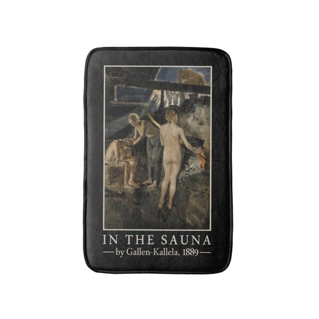 Gallen-Kallela’s Sauna art bath mat (Front Vertical)