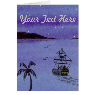 Galleon Greeting Card