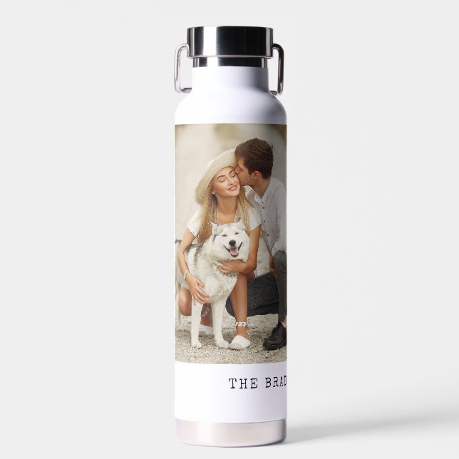 Gallery of 3 Personalized Photo Water Bottle (Front)