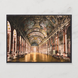 Gallery of Mirrors, Versailles, France vintage Pho Postcard
