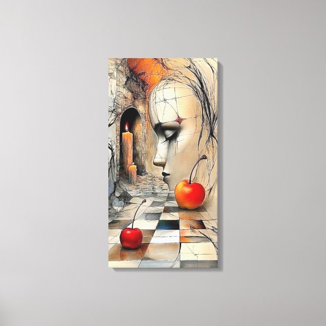 Gallery-Style Pet Portrait Canvas – Meaningful Hom (Front)