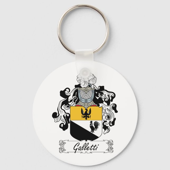 Galletti Family Crest Keychain (Front)