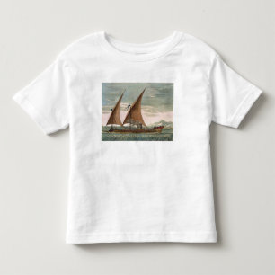 Galley under sail, flying standard of the Commande Toddler T-shirt
