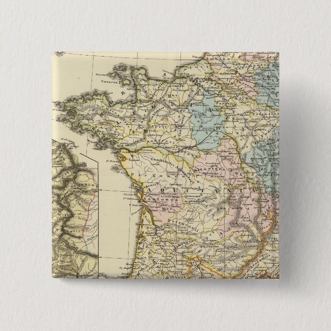 Gallia 2 Inch Square Button (Front)