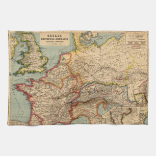 Gallia, Britannia, Germania Kitchen Towel