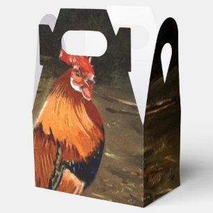Gallic rooster//Rooster Favor Box