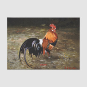 Gallic rooster//Rooster Tissue Paper