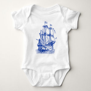 Gallion - Navy Baby Bodysuit