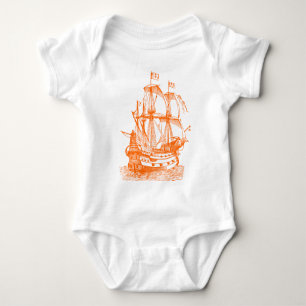Gallion - Orange Baby Bodysuit
