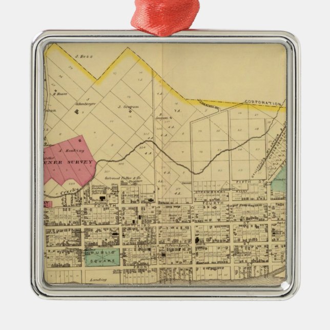Gallipolis, Ohio Metal Ornament (Front)