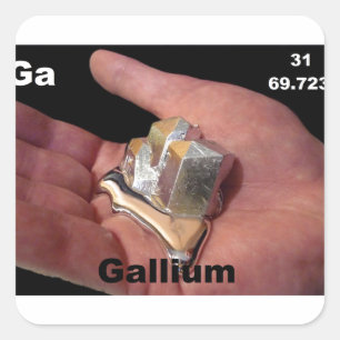 gallium square sticker