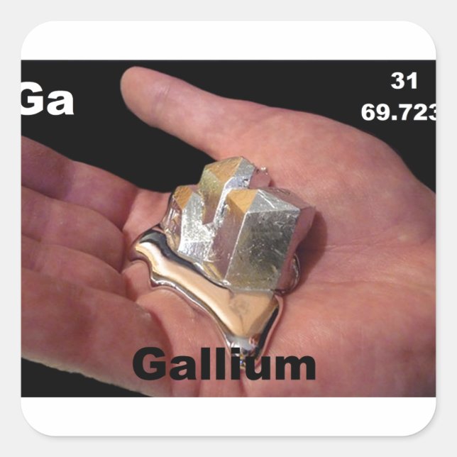 gallium square sticker (Front)