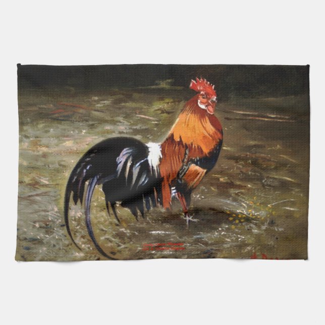 Gallo/Galo/Rooster Kitchen Towel (Horizontal)