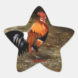 Gallo/Galo/Rooster Star Sticker