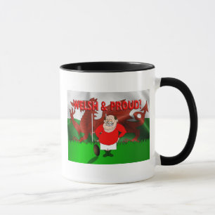 Gallois et tasse fière de rugby