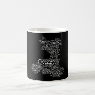 Gallois Slang Word Art Map Café Mug