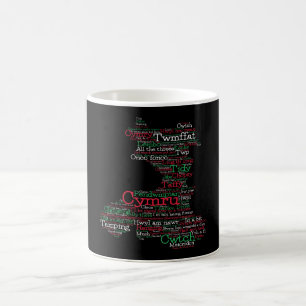 Gallois Slang Word Art Map Café Mug