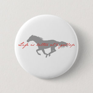 Gallop 2 Inch Round Button