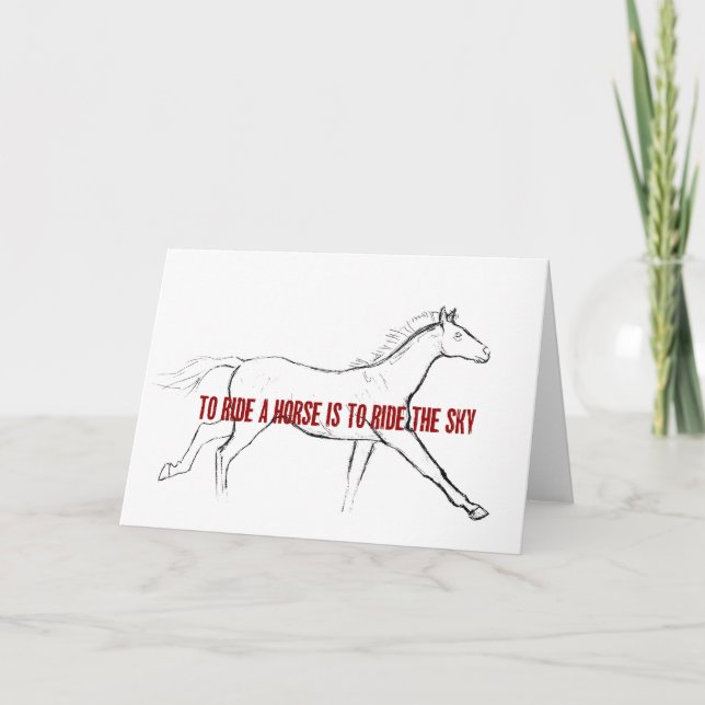 GALLOP 5x7 CARTE D'ACCUEIL (Devant)