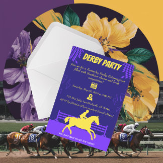 Gallop into Fun: Race Horse Party Invitation