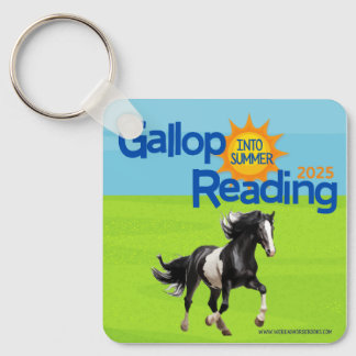 Gallop Into Summer Reading Key Chain