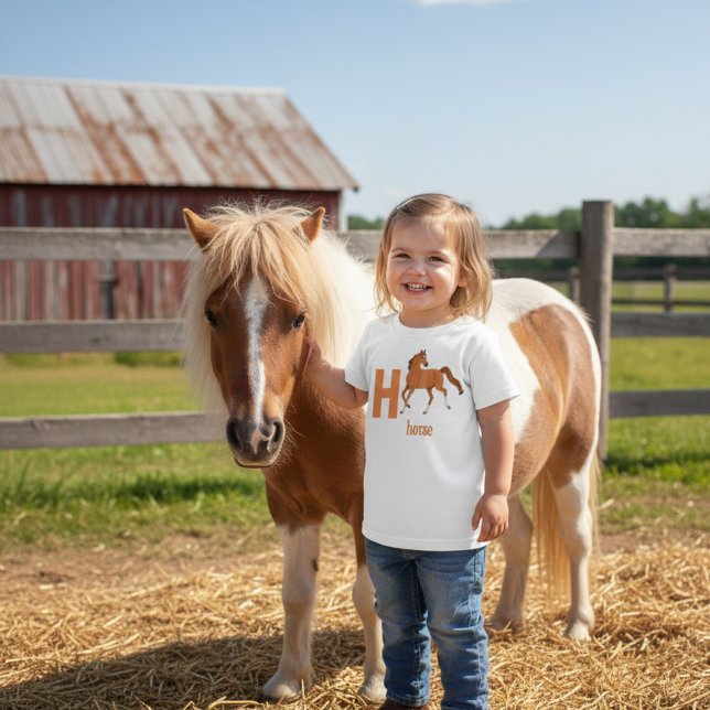 Galloping Alphabet Adventure H is for Horse Tee (Creator Uploaded)
